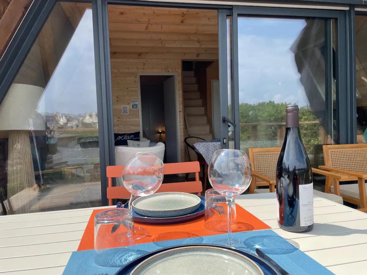 Le Tipi Bleu Tiny House Neuve Avec Terrasse Et Jardin Villa กามาเร-โซร์-แม ภายนอก รูปภาพ
