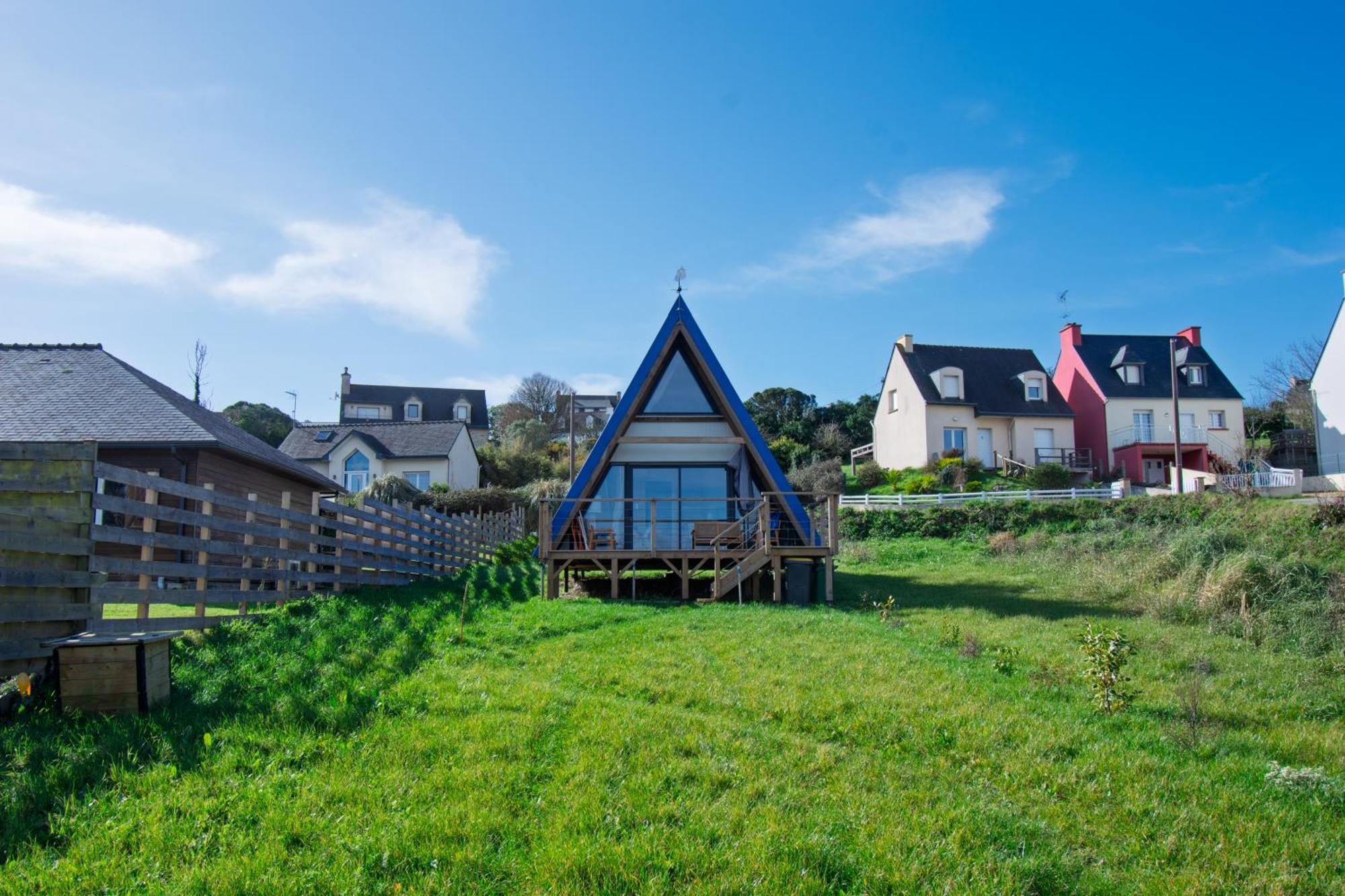 Le Tipi Bleu Tiny House Neuve Avec Terrasse Et Jardin Villa กามาเร-โซร์-แม ภายนอก รูปภาพ