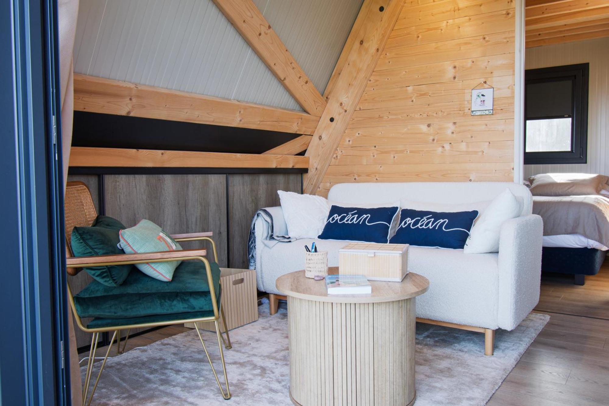Le Tipi Bleu Tiny House Neuve Avec Terrasse Et Jardin Villa กามาเร-โซร์-แม ภายนอก รูปภาพ